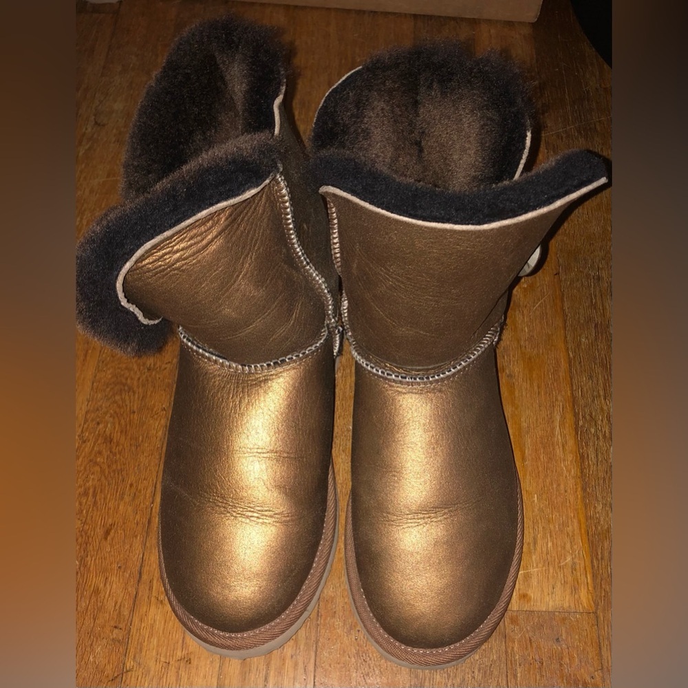UGG Gold Cheetah Fur Boots